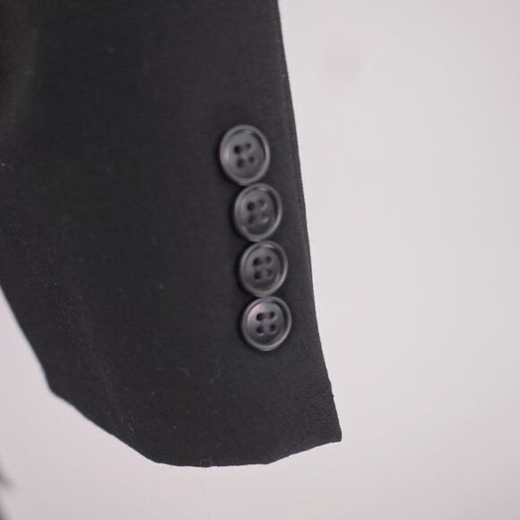 Pronto Uomo Wool Gray 2 Piece Suit 40R 36 / 33 Mid Rise Flat Front 2 Button Line - Picture 6 of 14